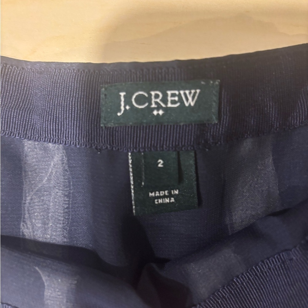 J. Crew White and Blue Skirt (US 2) - Picture 3 of 12